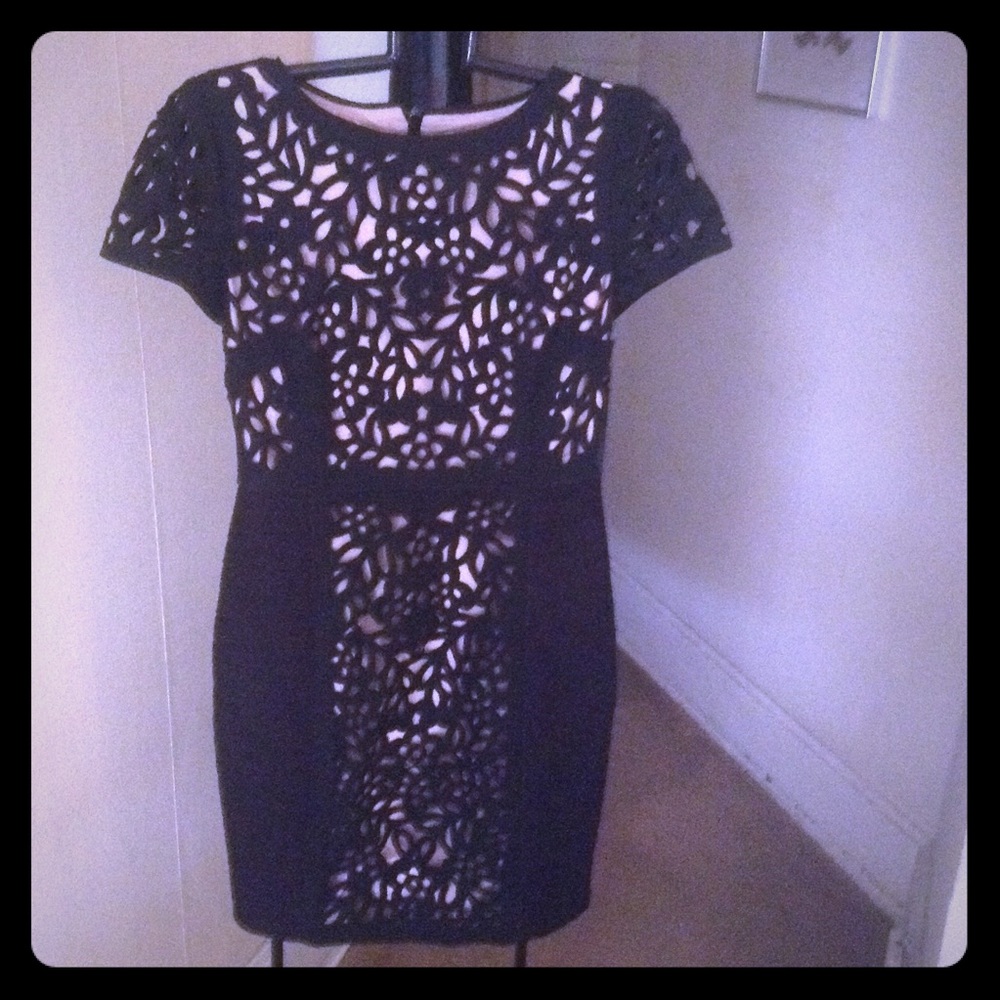 Anthropologie Maeve Sz 2P black dress Bodycon